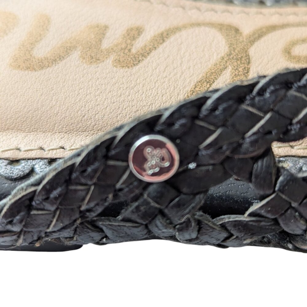 Sam Edelman Woven Genuine Leather Navya Mule Slides - Size 8 - Picture 5 of 5